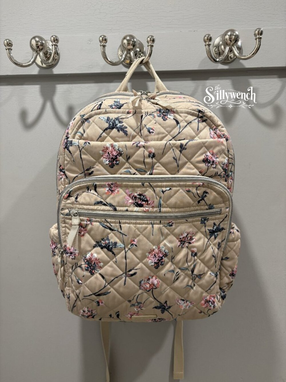 Vera Bradley Strawflowers XL Campus Backpack in Performance Twill